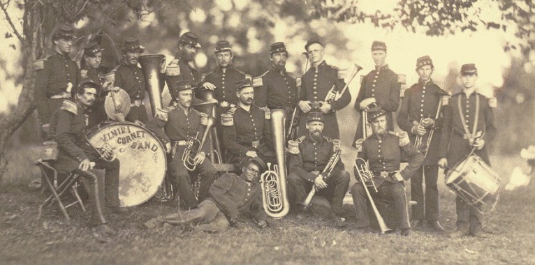 8th New York State Militia Band, in Arlington, Virginia, 1861