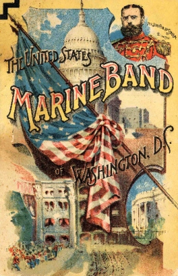 Program cover from 1892 Marine Band tour