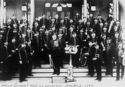 Gilmore's Band at Manhattan Beach, New York, 1884