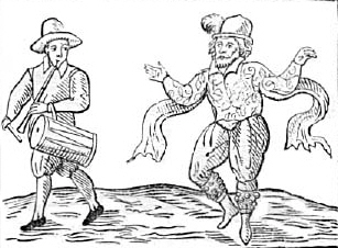 William Kempe, one of Shakespeare's actors, Morris dancing