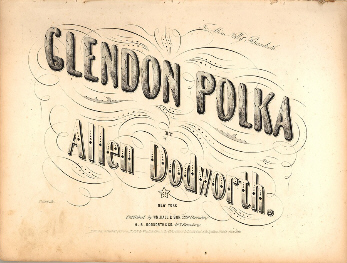 Sheet music for Glendon Polka by Allen Dodworth, 1852